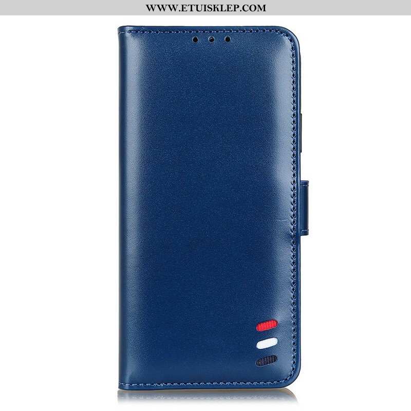 Etui Folio do Samsung Galaxy A52 4G / A52 5G / A52s 5G Trójkolorowy Efekt Skóry